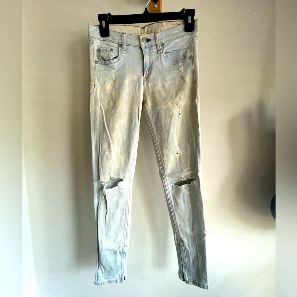 Rag & Bone skinny washed denim jeans size 25